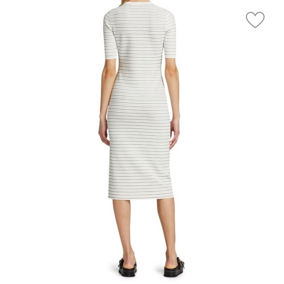 Theory Ribbed Midi Dress - Size Large - Picture 3 of 14